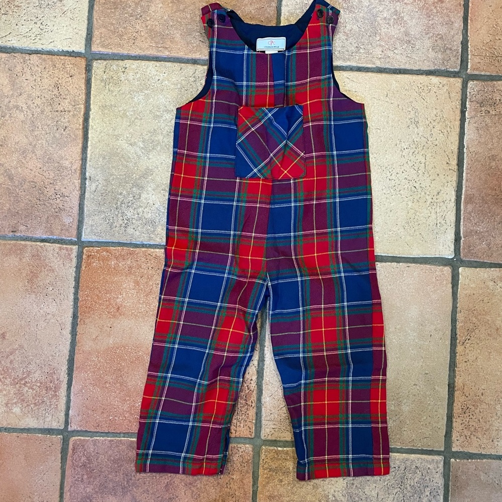 Classic Peep Childrenswear Scottish Tartan Tucker Overalls